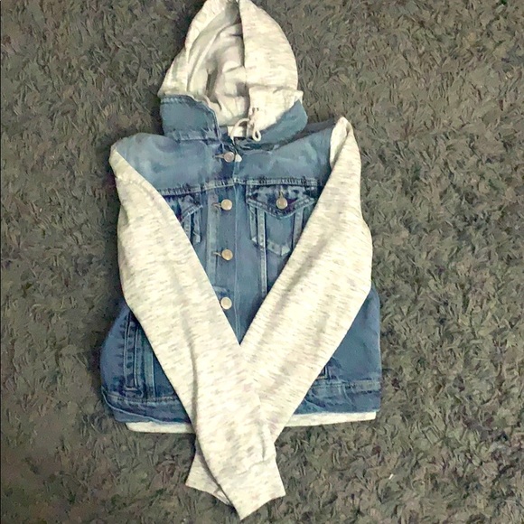 jean/soft fabric jacket - Picture 1 of 2